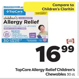 Weis Markets TopCare Allergy Relief Children's Chewables offer