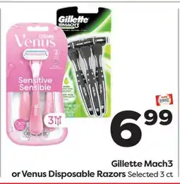 Weis Markets Gillette Mach3 or Venus Disposable Razors offer