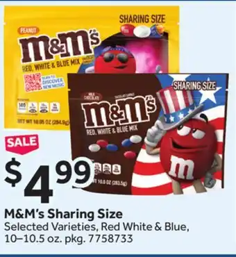 Stop&Shop M&M's Sharing Size offer