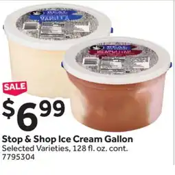 Stop&Shop Stop & Shop Ice Cream Gallon offer