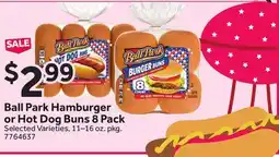 Stop&Shop Ball Park Hamburger or Hot Dog Buns offer