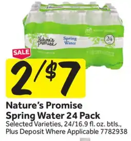 Stop&Shop Nature's Promise Spring Water offer