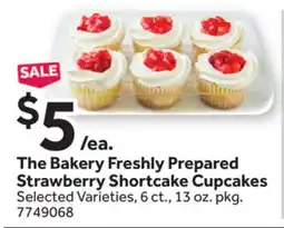 Stop&Shop The Bakery Freshly Prepared Strawberry Shortcake Cupcakes offer