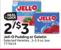 Stop&Shop Jell-O Pudding or Gelatin offer
