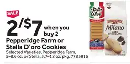 Stop&Shop Pepperidge Farm or Stella D'oro Cookies offer