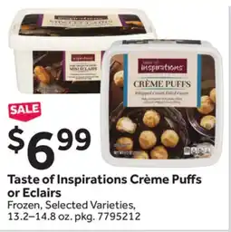 Stop&Shop Taste of Inspirations Crème Puffs or Eclairs offer