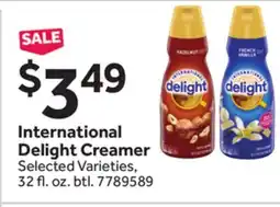 Stop&Shop International Delight Creamer offer