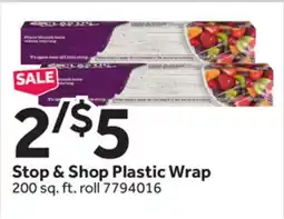Stop&Shop Stop & Shop Plastic Wrap offer