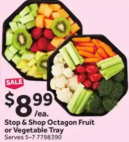 Stop&Shop Stop & Shop Octagon Fruit or Vegetable Tray offer