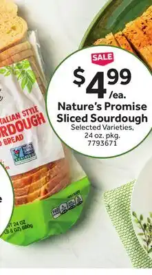 Stop&Shop Nature's Promise Sliced Sourdough offer