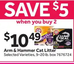 Stop&Shop Arm & Hammer Cat Litter offer