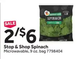 Stop&Shop Stop & Shop Spinach offer