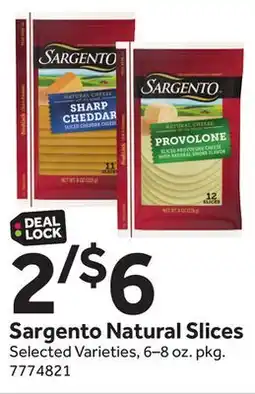 Stop&Shop Sargento Natural Slices offer