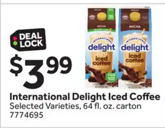 Stop&Shop International Delight Iced Coffee offer