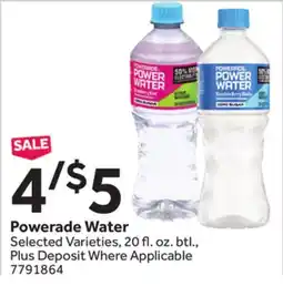 Stop&Shop Powerade Water offer