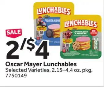 Stop&Shop Oscar Mayer Lunchables offer