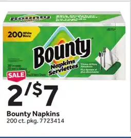 Stop&Shop Bounty Napkins offer