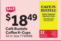 Stop&Shop Café Bustelo Coffee K-Cups offer