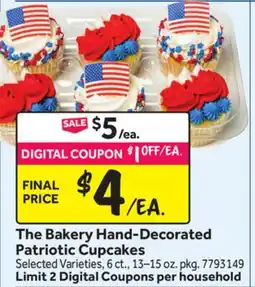Stop&Shop The Bakery Hand-Decorated Patriotic Cupcakes offer