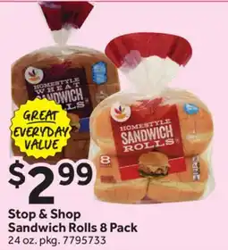 Stop&Shop Stop & Shop Sandwich Rolls offer