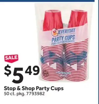 Stop&Shop Stop & Shop Party Cups offer