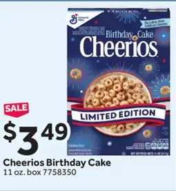 Stop&Shop Cheerios Birthday Cake offer