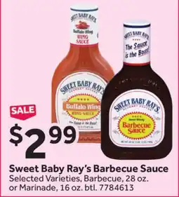 Stop&Shop Sweet Baby Ray's Barbecue Sauce offer