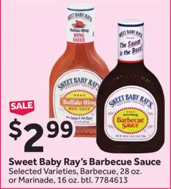 Stop&Shop Sweet Baby Ray's Barbecue Sauce offer