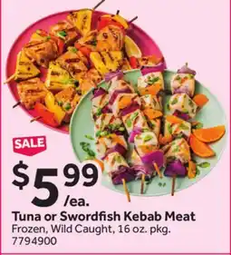 Stop&Shop Tuna or Swordfish Kebab Meat offer