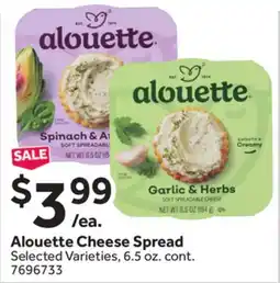 Stop&Shop Alouette Cheese Spread offer