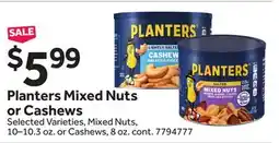 Stop&Shop Planters Mixed Nuts or Cashews offer