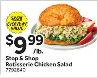 Stop&Shop Stop & Shop Rotisserie Chicken Salad offer