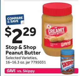 Stop&Shop Stop & Shop Peanut Butter offer