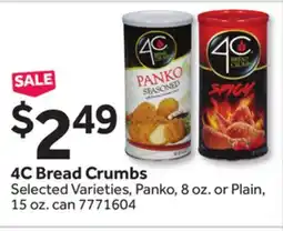 Stop&Shop 4C Bread Crumbs offer