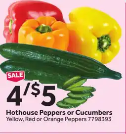 Stop&Shop Hothouse Peppers or Cucumbers offer