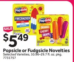Stop&Shop Popsicle or Fudgsicle Novelties offer