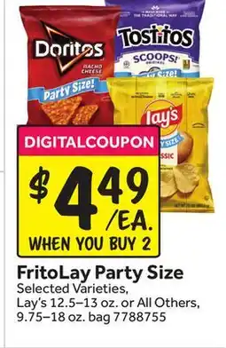 Stop&Shop Frito Lay Party Size offer