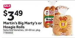 Stop&Shop Martin's Big Marty's or Hoagie Rolls offer