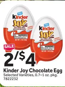 Stop&Shop Kinder Joy Chocolate Egg offer