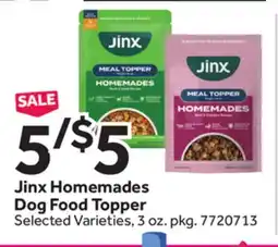 Stop&Shop Jinx Homemades Dog Food Topper offer