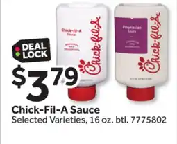Stop&Shop Chick-Fil-A Sauce offer