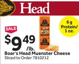 Stop&Shop Boar's Head Muenster Cheese offer
