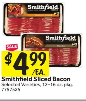 Stop&Shop Smithfield Sliced Bacon offer