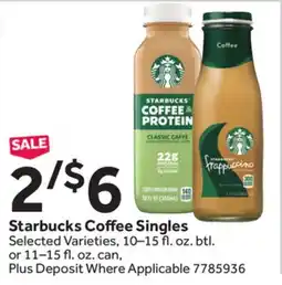 Stop&Shop Starbucks Coffee Singles offer