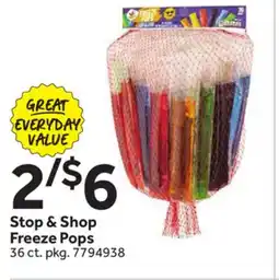 Stop&Shop Stop & Shop Freeze Pops offer
