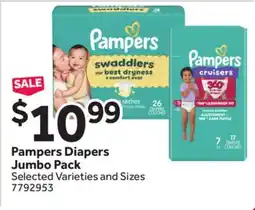 Stop&Shop Pampers Diapers Jumbo Pack offer