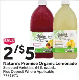Stop&Shop Nature's Promise Organic Lemonade offer