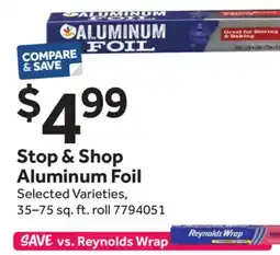 Stop&Shop Stop & Shop Aluminum Foil offer
