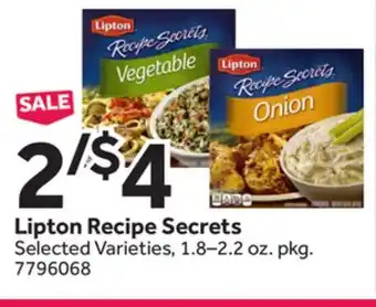 Stop&Shop Lipton Recipe Secrets offer