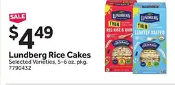 Stop&Shop Lundberg Rice Cakes offer